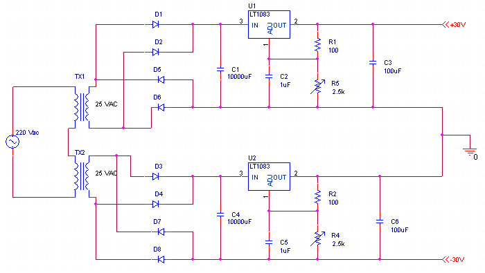 Схема источника питания