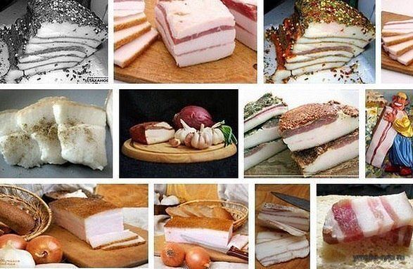 Способы зассолки сала