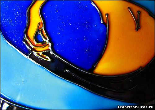 Роспись стекла витражными красками