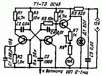 Схема Тахометр для автомашины