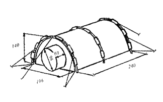 палатка типа ангар