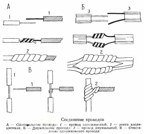 как правильно соединять провода