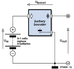 Повышающий преобразователь в батарейном отсеке AA