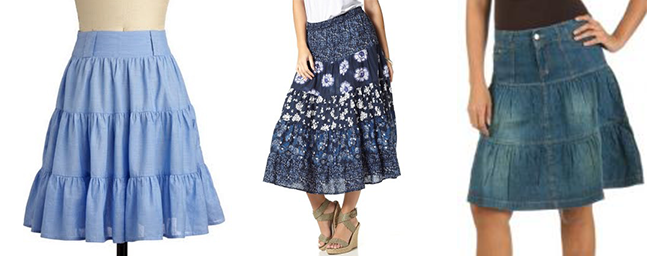 юбка ярусами