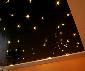 черный натяжной потолок