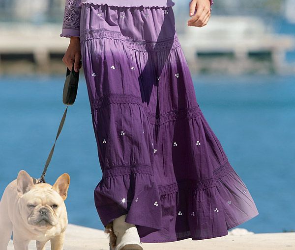 как сшить юбку ярусами