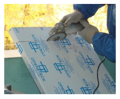 Обрезка подоконника