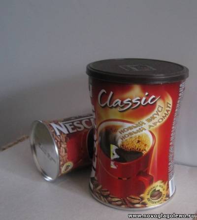 пустая жестяная банка для антенны 3G модема 