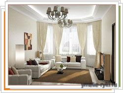Дизайн интерьера гостиной комнаты